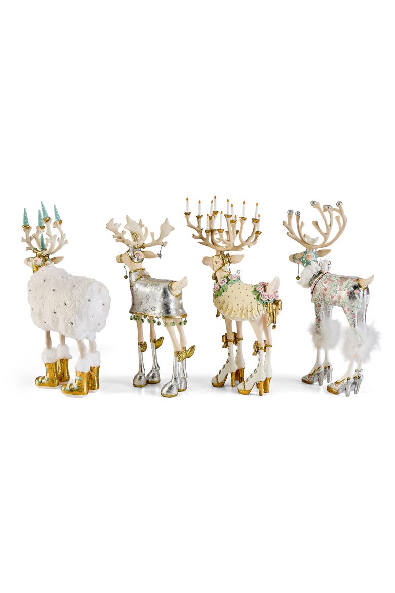 Patience Brewster Moonbeam Reindeer Set of 4, Alternate, color, MULTI