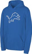 Outerstuff Youth Blue Detroit Lions Team Logo Pullover Hoodie