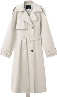 MANGO Angela Belted Trench Coat