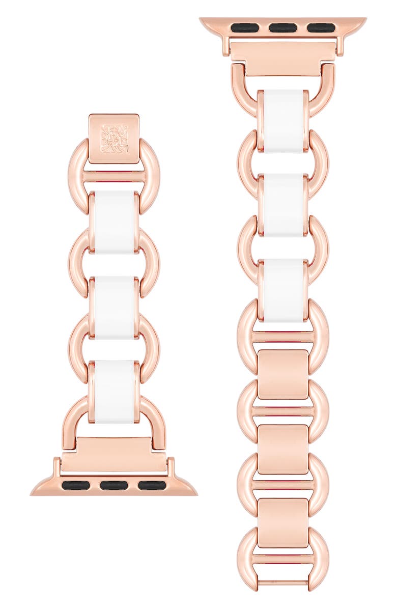 Anne Klein Enamel Link Apple Watch<sup>®</sup> Watchband, Main, color,
