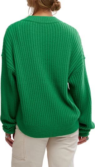 Cocoa Rib Henley Sweater