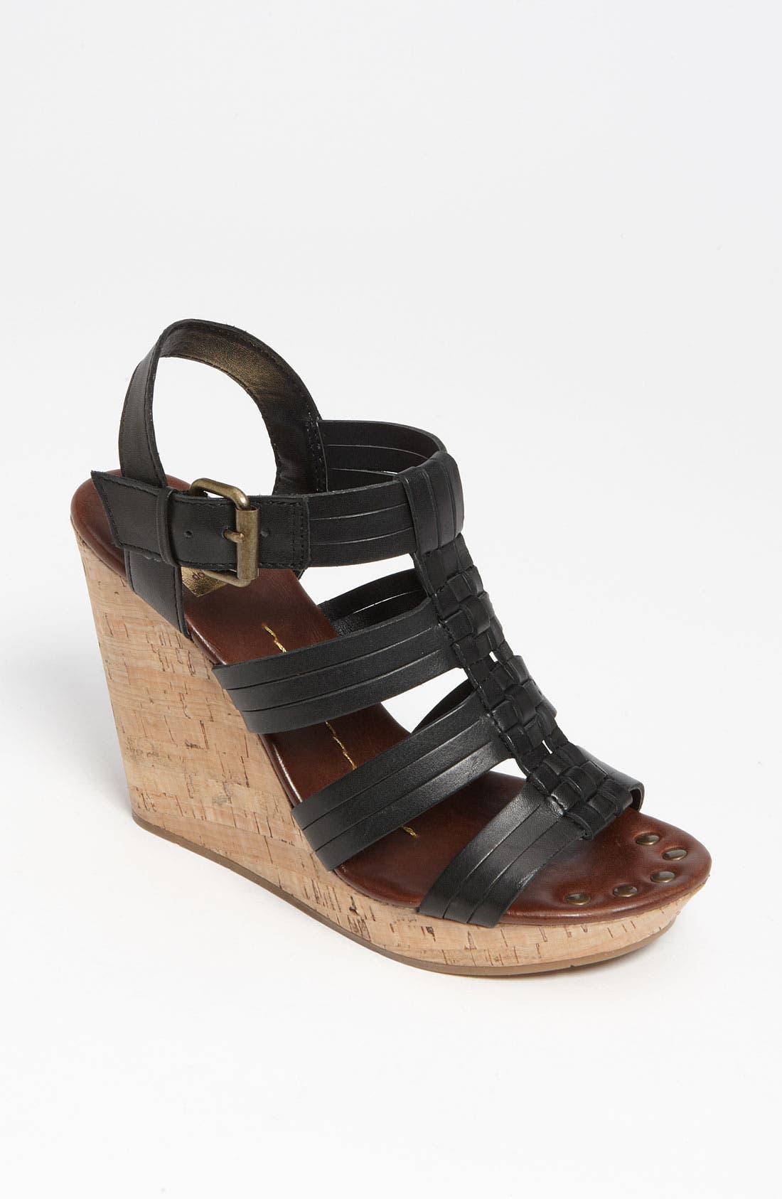 DV by Dolce Vita 'Shellie' Sandal, Main, color, BLACK LEATHER