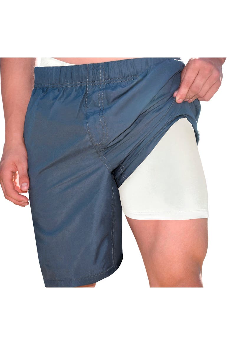 Men's Separate Quick-Dry Swim Liner, Main, color, White