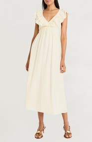 The Good Journey Ruffle Midi Dress