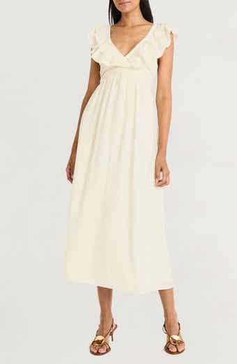 The Good Journey Whimsy Tie Back Woven Dress