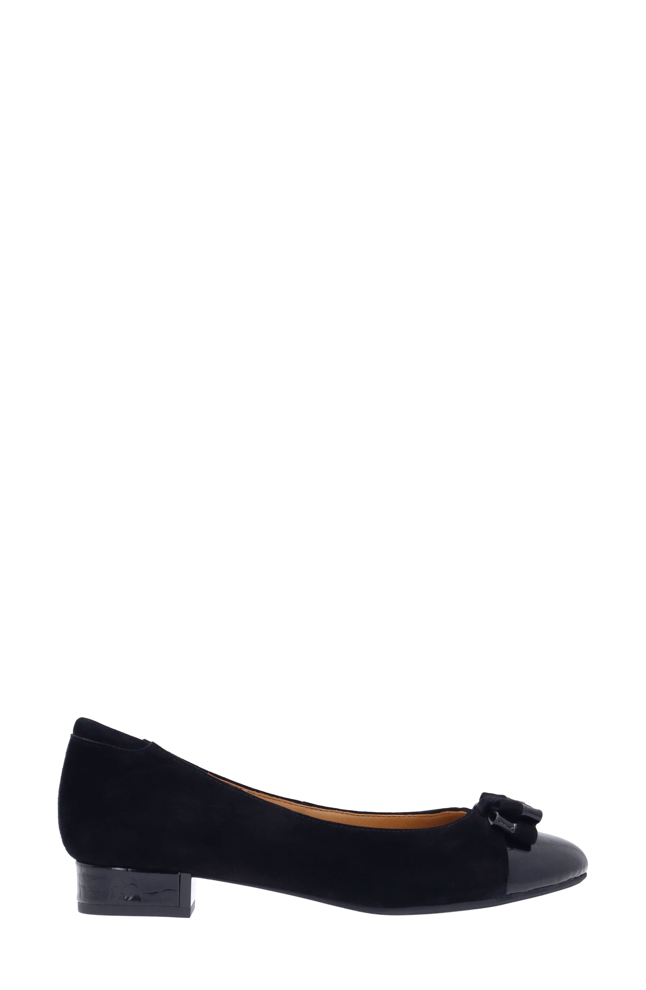 L'Amour des Pieds Farida Cap Toe Pump, Alternate, color, Black
