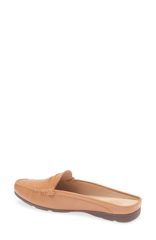 Marc Joseph New York Rosemary Dr Leather Mule Loafer In Tan Grainy