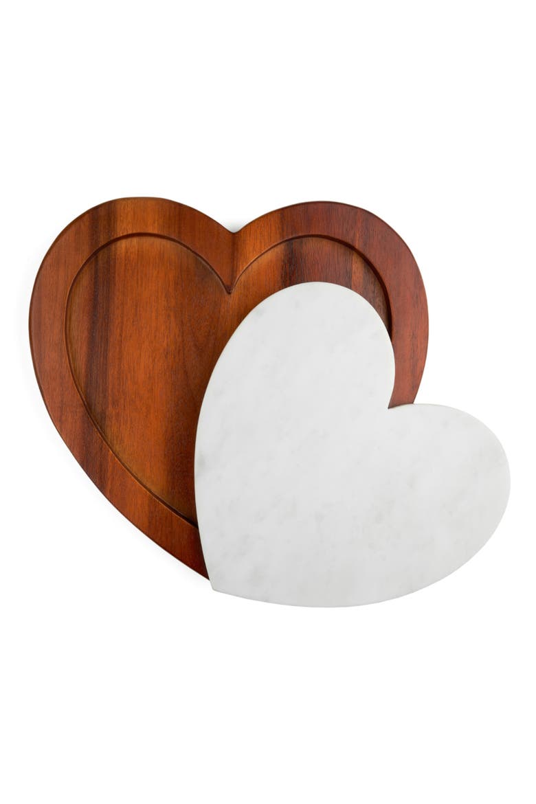 Eat Your Heart Out Cutting Board Set, Alternate, color, BROWN