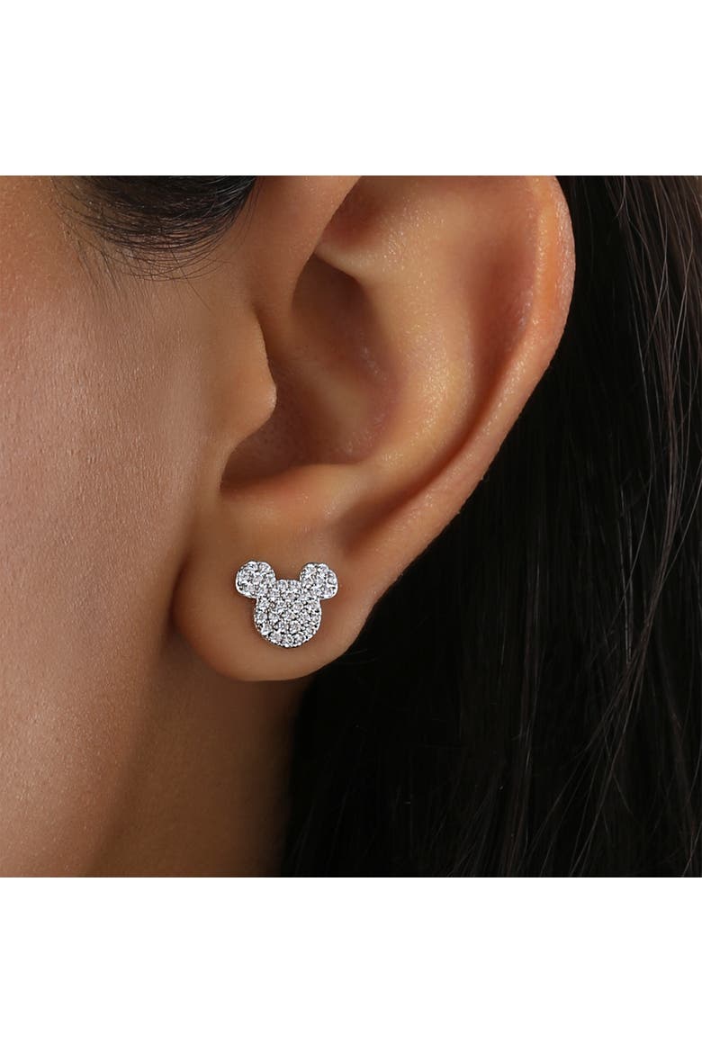 Mickey Mouse Earrings for Women Official License, Sterling Silver, Alternate, color, Silver