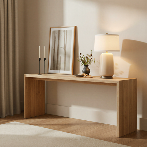 Ivory Glass Table Lamp with Linen Shade and Metal Base