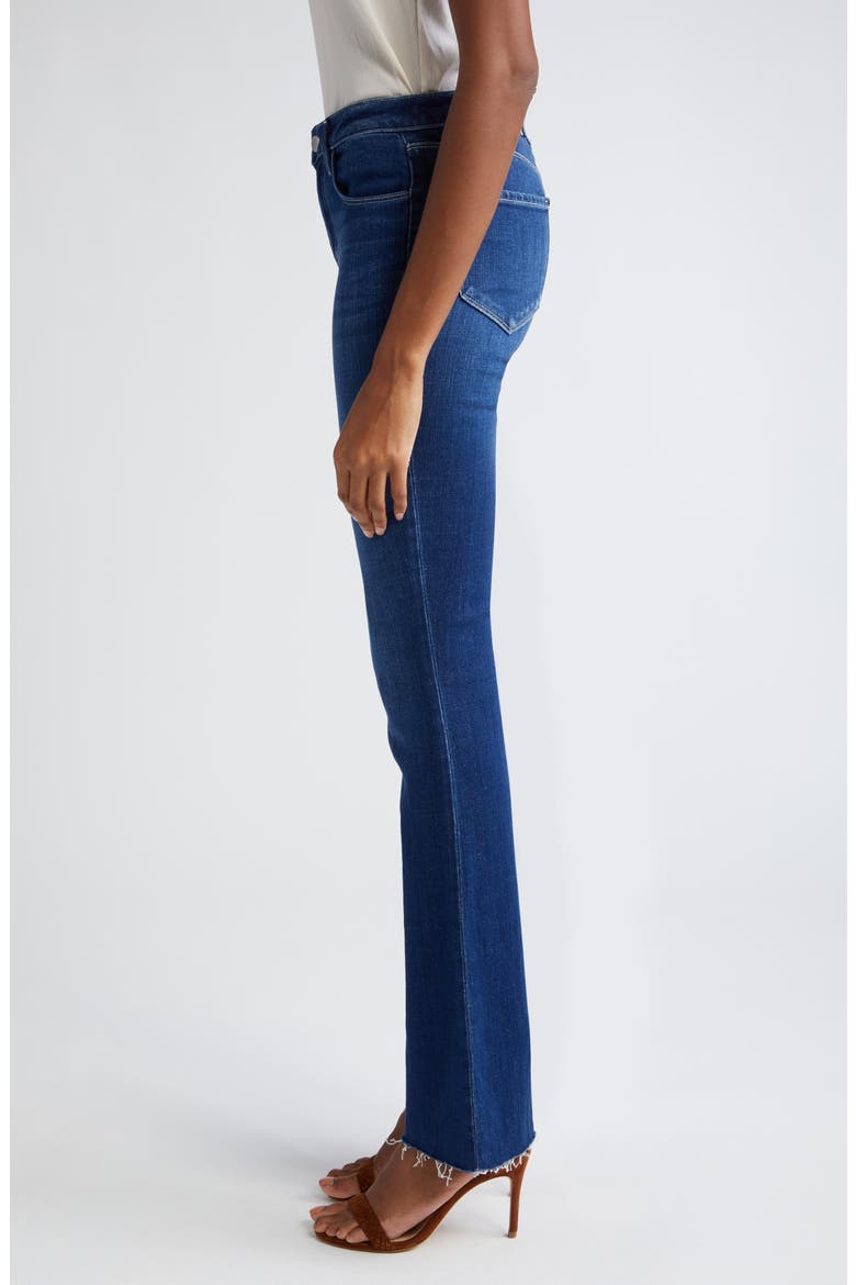 Ruth Raw Hem Straight Leg Jeans, Alternate, color, SUTTON