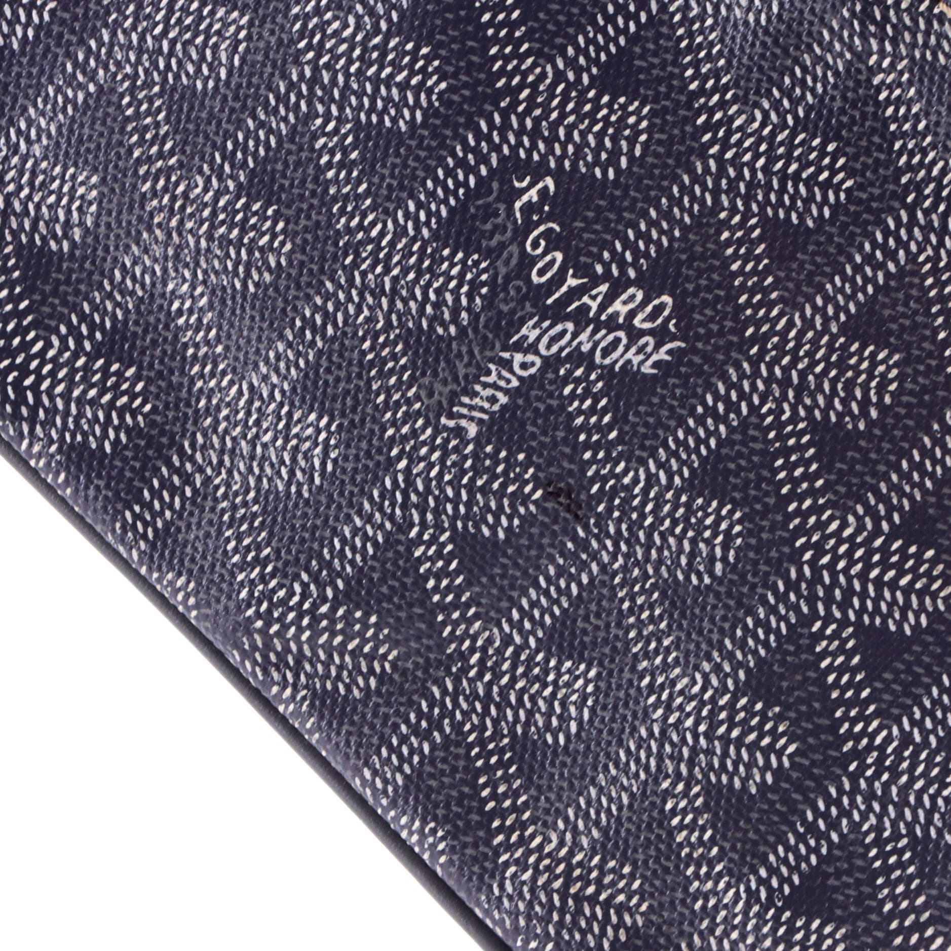 Pre-Owned Goyard Senat Zip Pouch Coated Canvas Mini, Alternate, color, Gray
