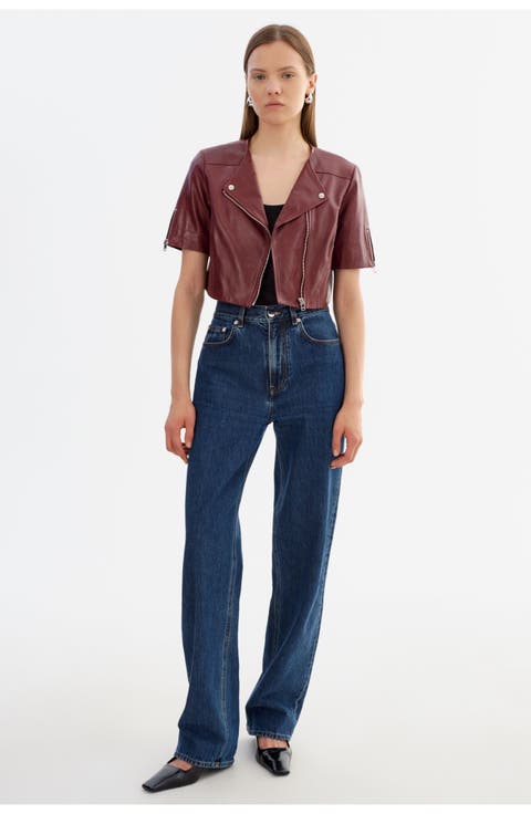 Kirsi | Cropped Biker Jacket