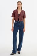 LAMARQUE Kirsi | Cropped Biker Jacket
