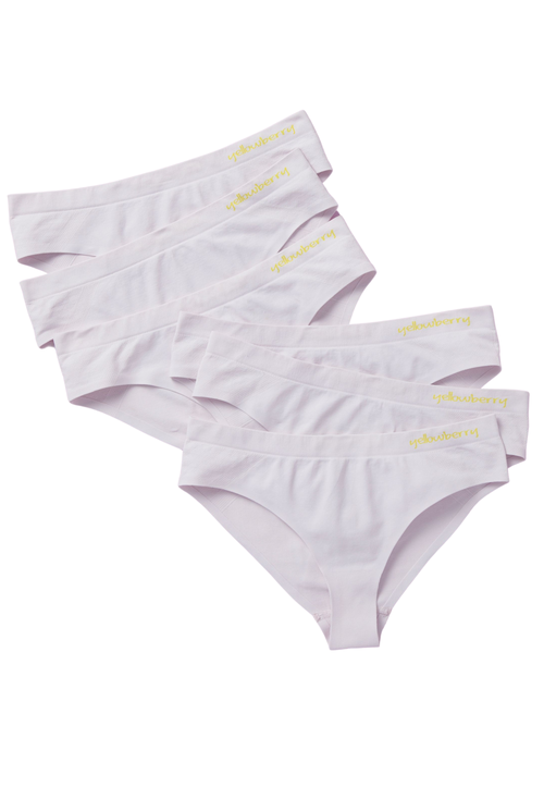 Yellowberry 6PK Seamless Bikini Underwear with Bonded Seam in Snowflake  product