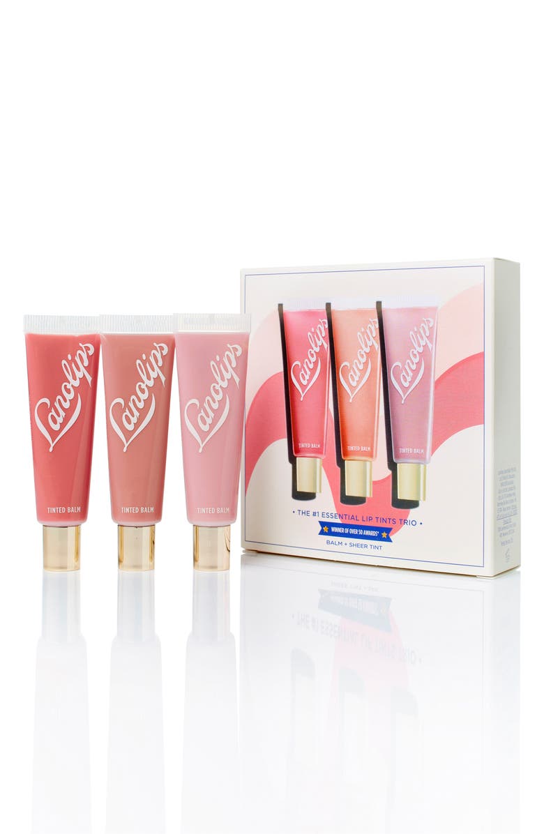 Lanolips Lip Tint Trio, Main, color,