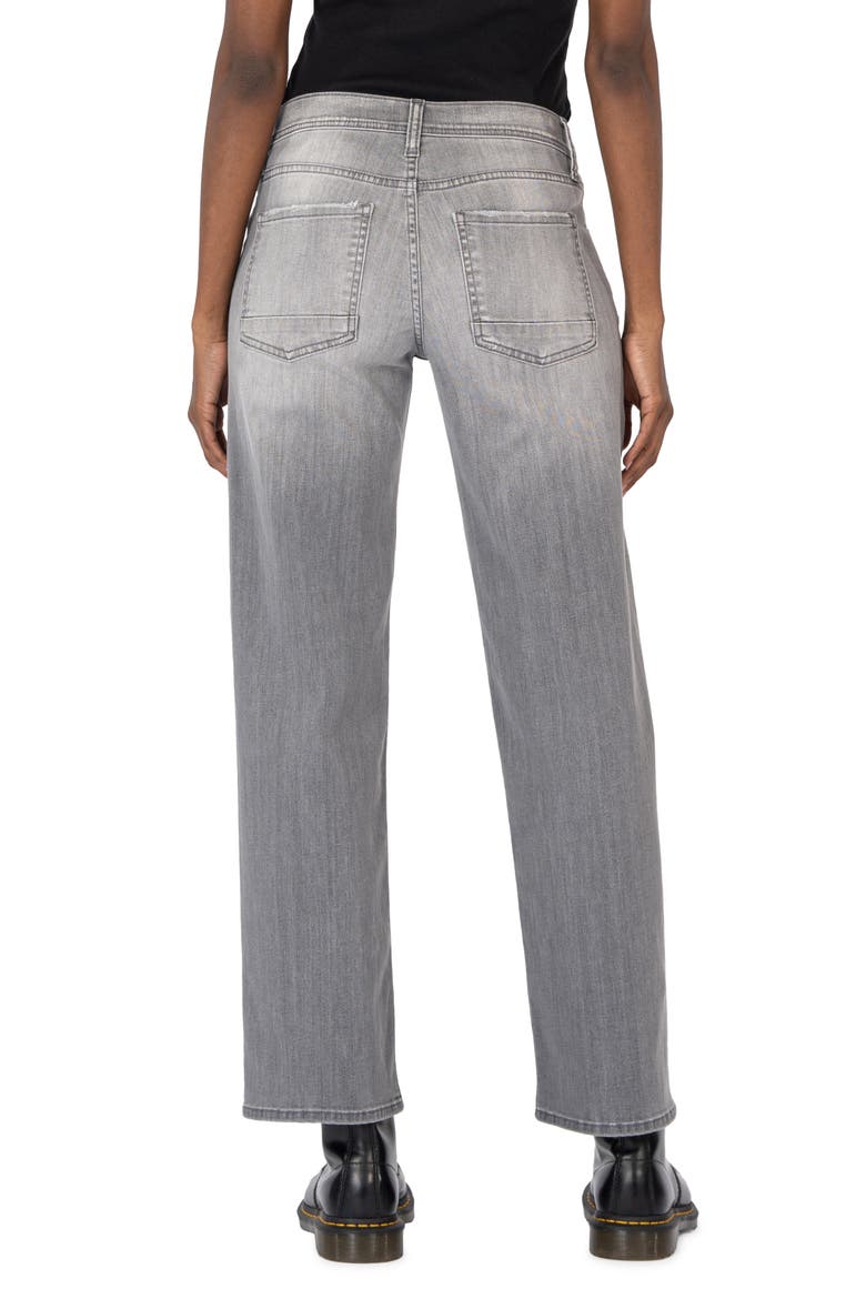 High Waist Straight Leg Jeans, Alternate, color, EXPLAINED