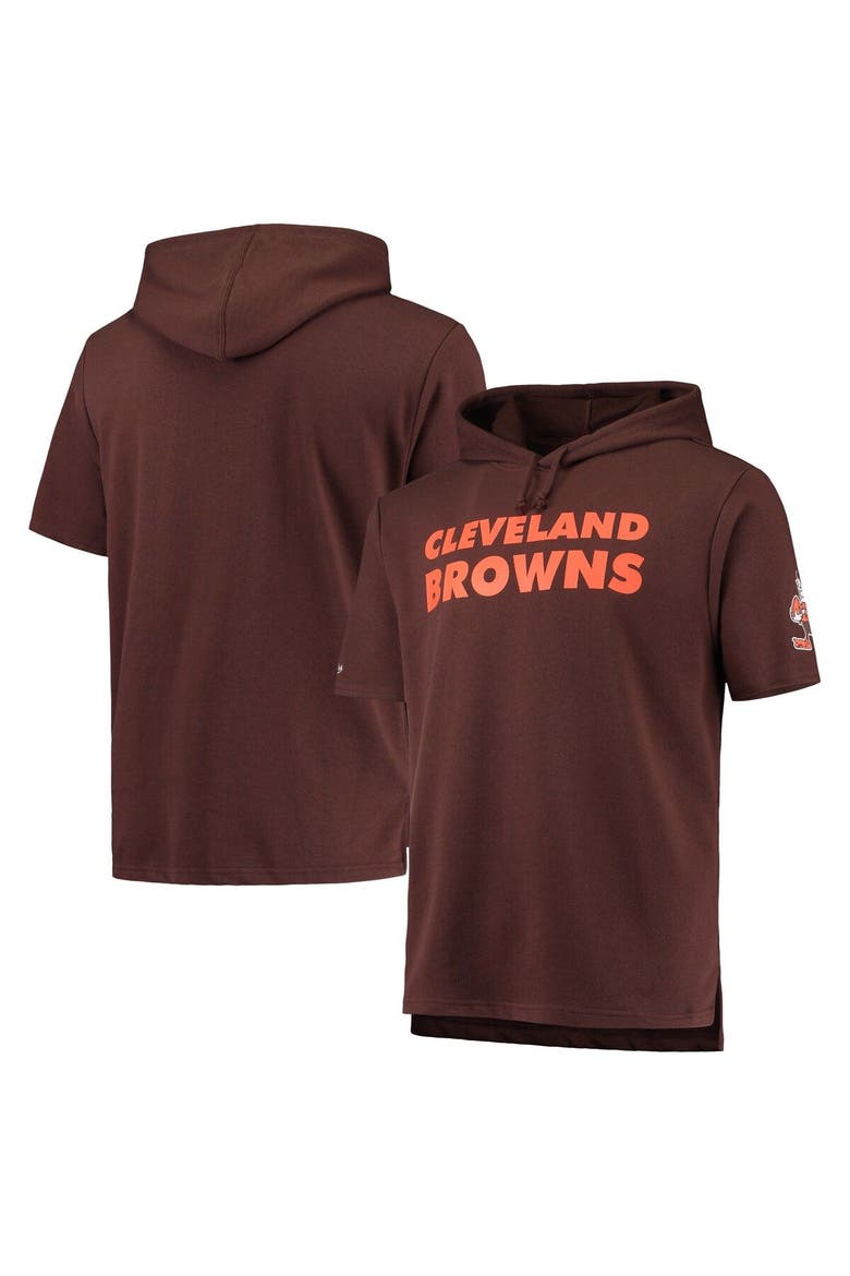Men's Mitchell & Ness Brown Cleveland Browns Game Day Hoodie T-Shirt, Alternate, color, Brown