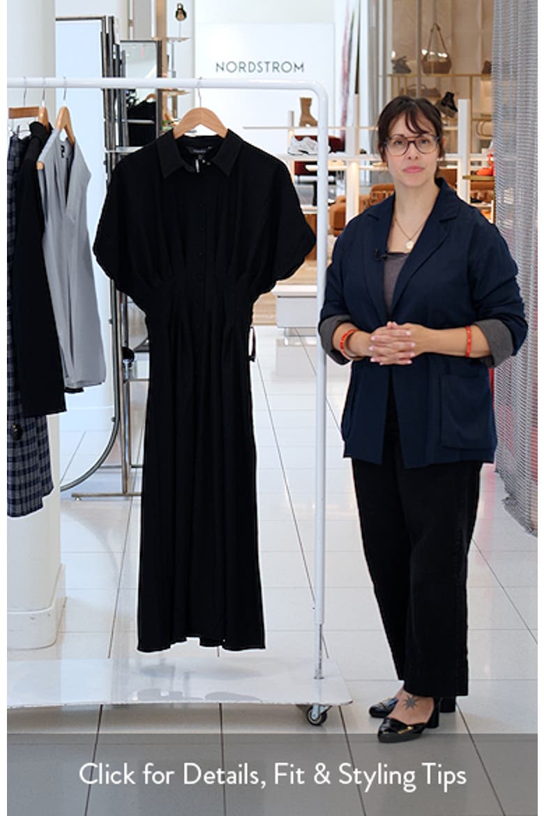 Luciana Darted Midi Shirtdress video