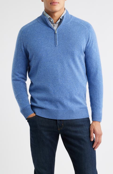 Crescent Wool Blend Quarter Zip Sweater