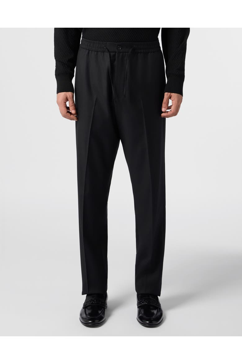 Loose Fit Trousers Men, Main, color, black