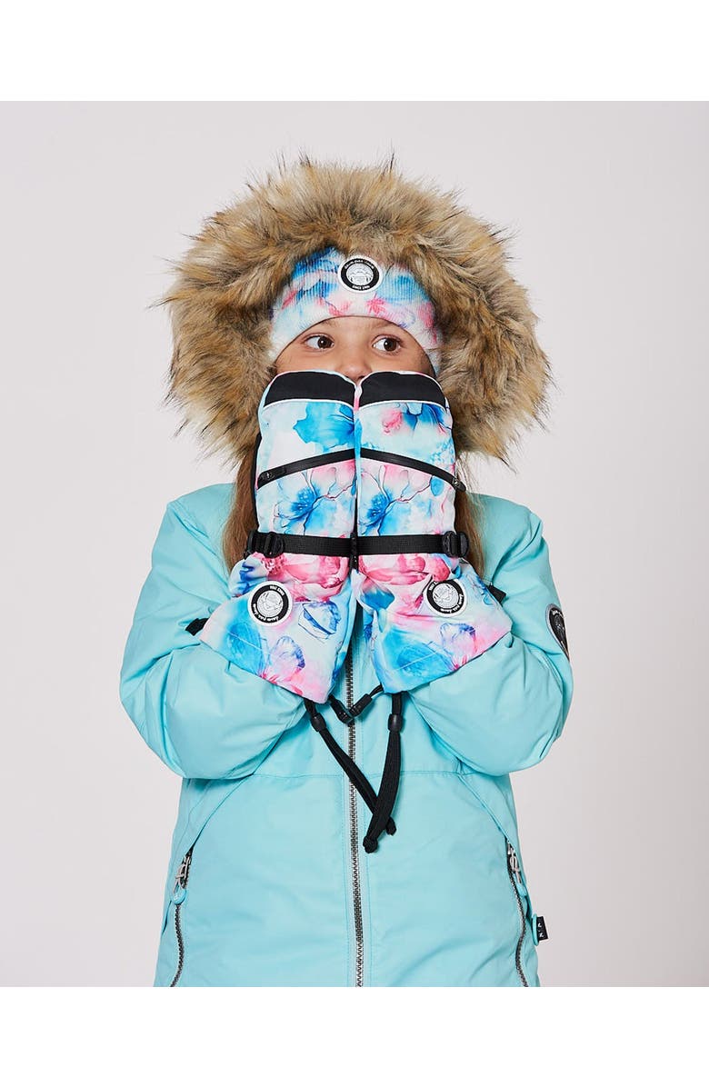 Deux par Deux Winter Mittens Teknik Flower, Alternate, color, Blue