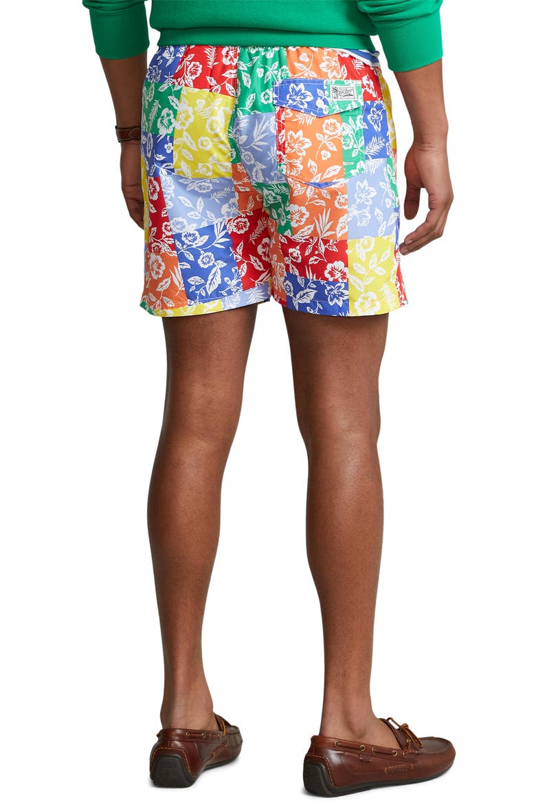 Traveler Floral Swim Trunks, Alternate, color, VILLA BATIK PATCHWORK