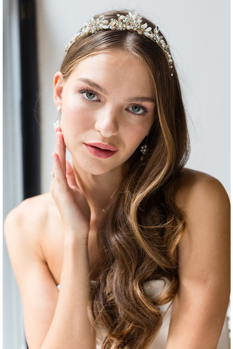 Crown Headband (Nordstrom Exclusive), Alternate, color, GOLD