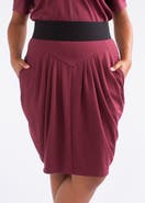 SEE ROSE GO CoolROSE Luxe Knit Pleated Skirt Plus Size