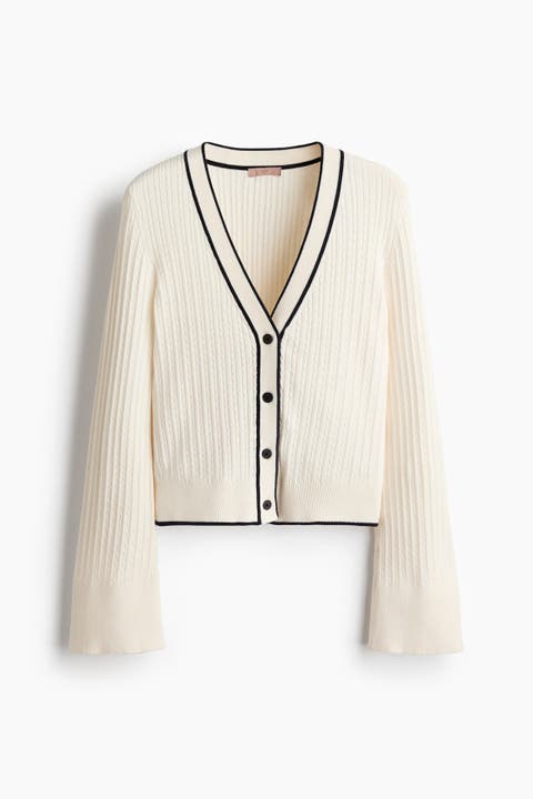 Cable-knit Cardigan