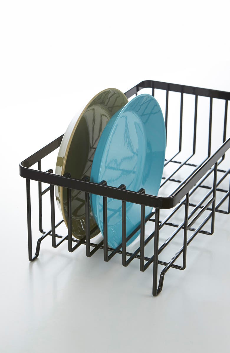 Yamazaki Tower Wire Dish Drainer Rack, Alternate, color, Black