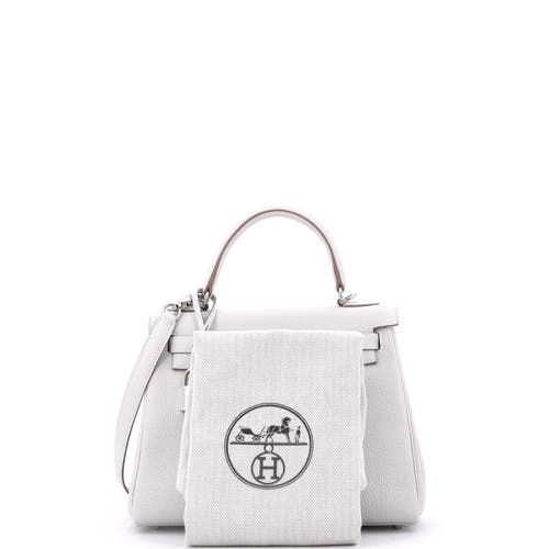 Pre-owned Hermes  Hermes Kelly Handbag Grey Togo With Palladium Hardware 25 In Gray