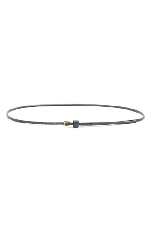 Mango Mini Leather Belt In Multi