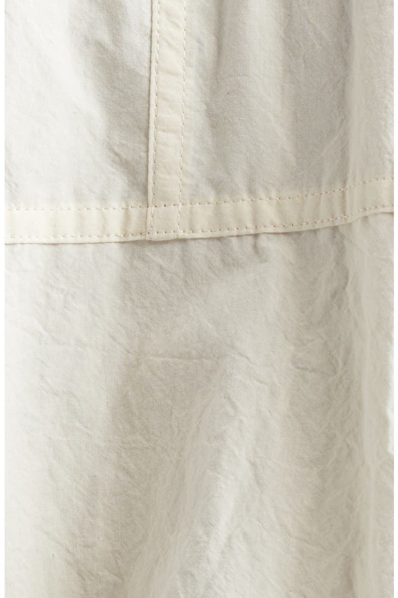 Ridge Crinkled Cotton Poplin Button-Up Shirt, Alternate, color, BONE