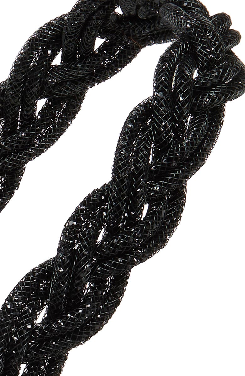 Tasha Metallic Woven Braid Headband, Alternate, color,