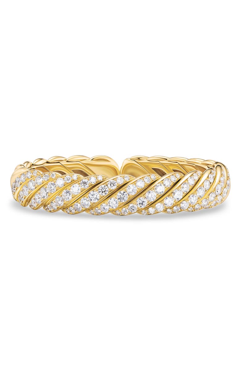 David Yurman Sculpted Cable Flex Bracelet, Main, color, Gold