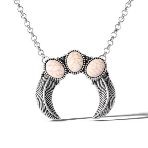 Ox Silver Western Necklace