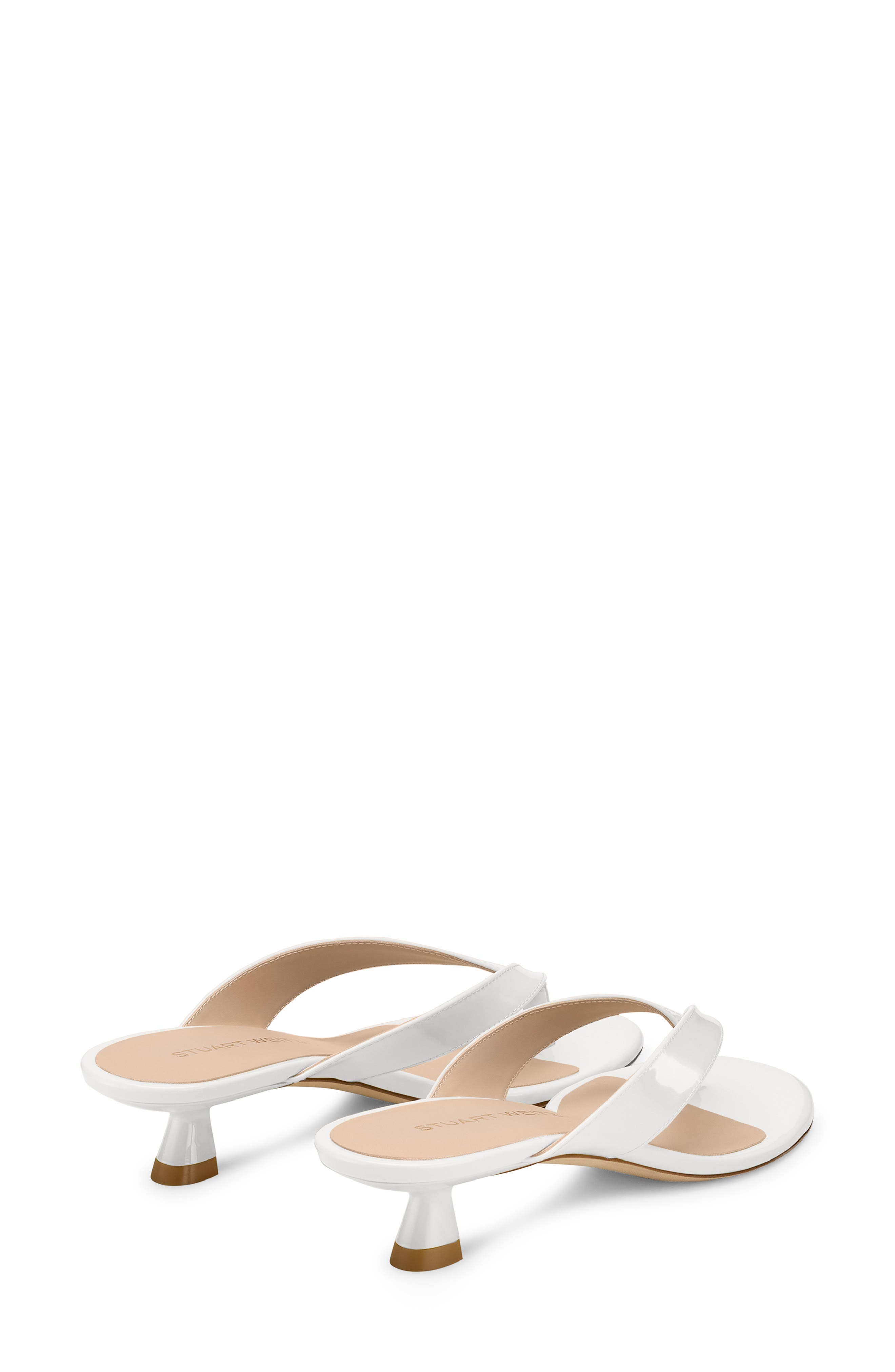 Stuart Weitzman Rio Sleek Sandal 35, Alternate, color, Blanco