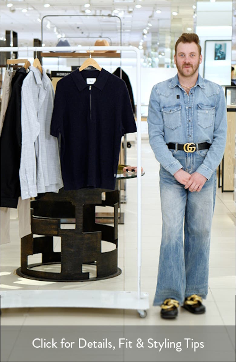 Hansie 6600 Organic Cotton Quarter Zip Sweater Polo, sales video thumbnail