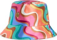 Kurt Geiger London Wavy Stripe Print Bucket Hat