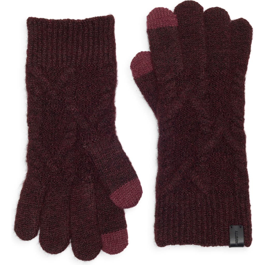 Allsaints Cable Knit Gloves