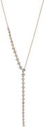 BY ADINA EDEN Lab Grown Diamond Sideway Tennis Lariat 14K