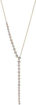 BY ADINA EDEN Lab Grown Diamond Sideway Tennis Lariat 14K