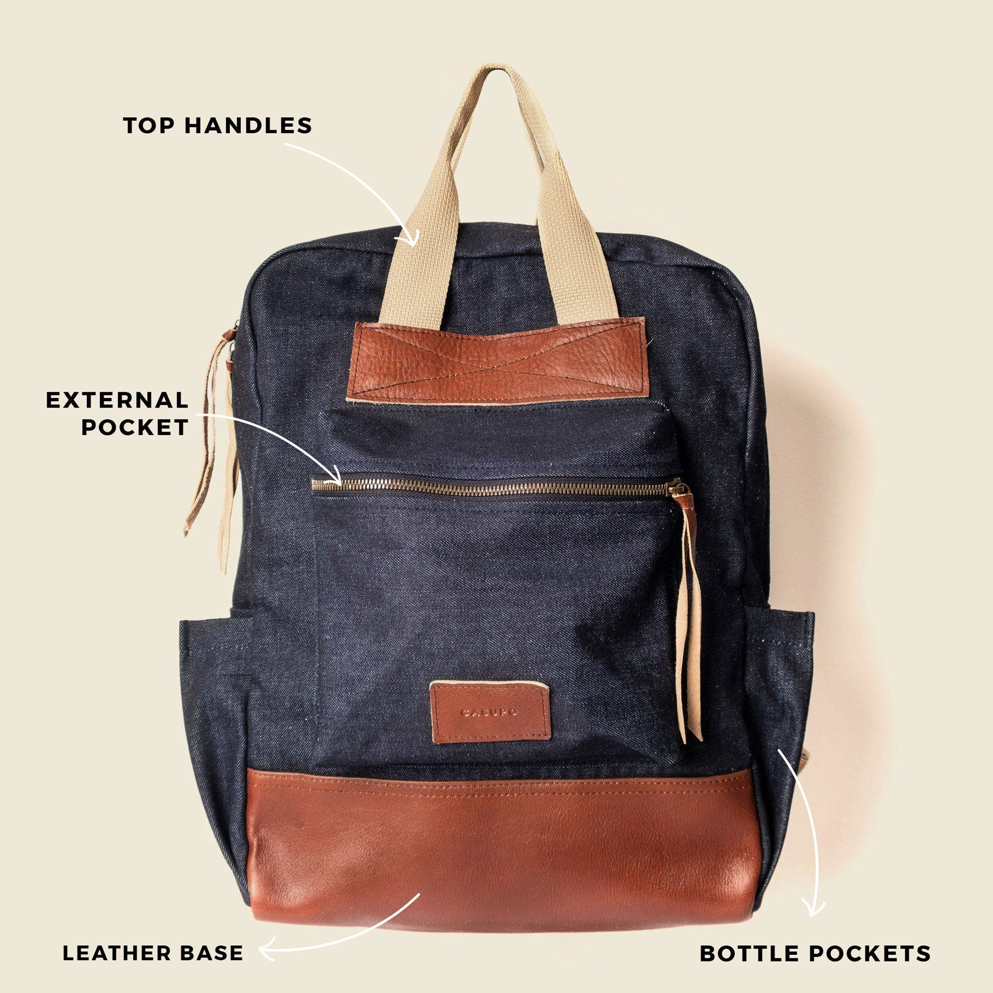 Casupo Travel and Diaper Backpack, Alternate, color, Dark Denim