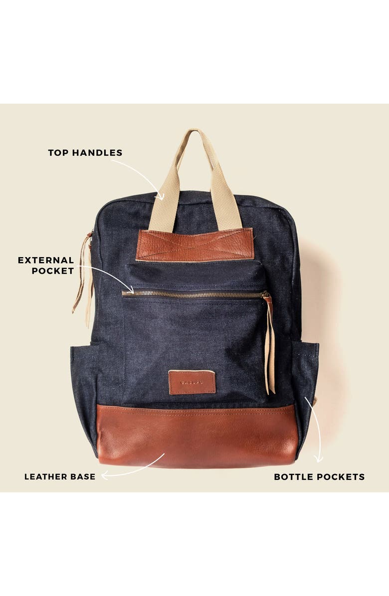 Casupo Travel and Diaper Backpack, Alternate, color, Dark Denim