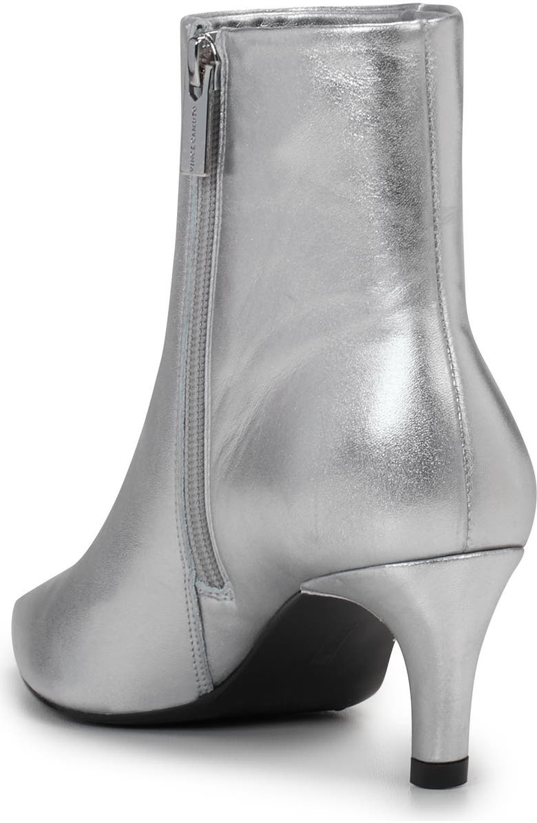 Vince Camuto Quinley Pointed Toe Bootie, Alternate, color, Silver Metnap