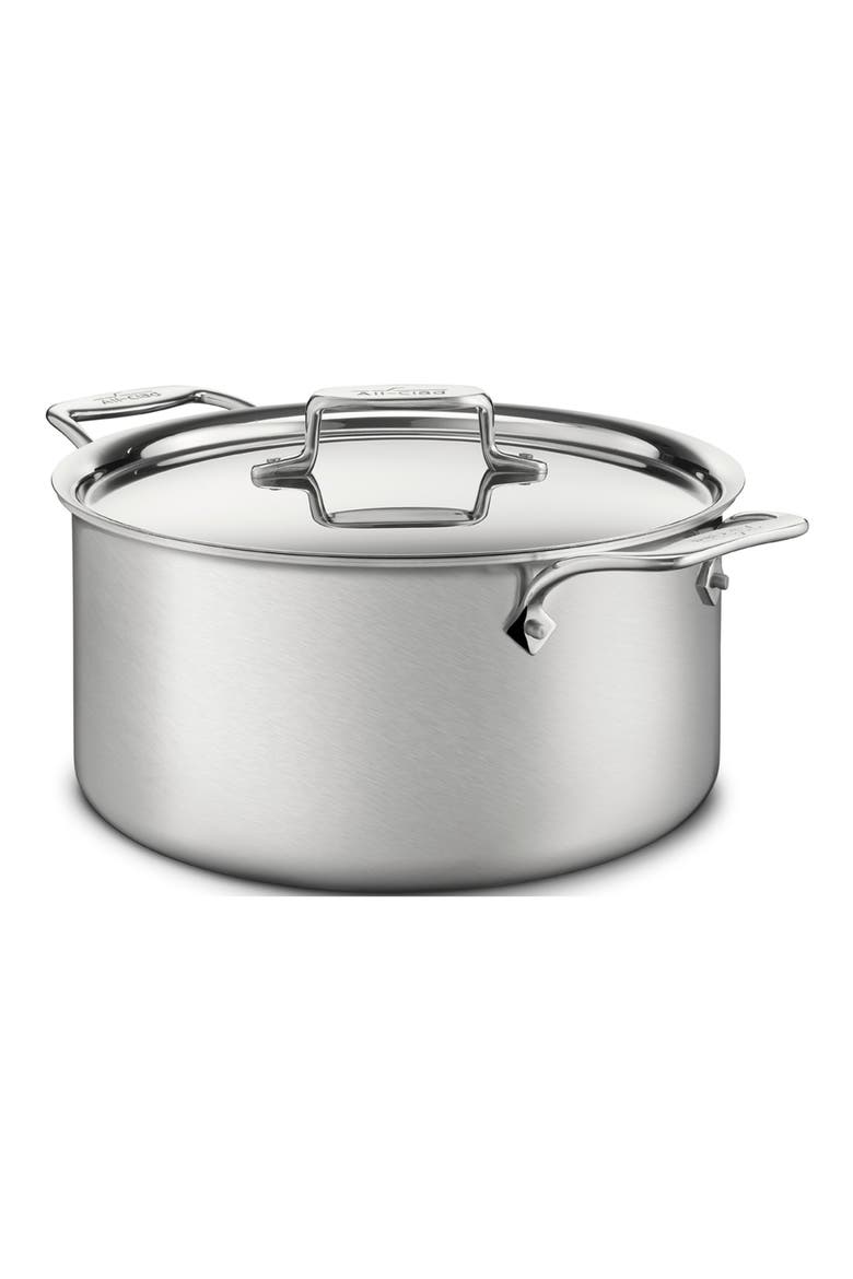 d5® 8-Quart Stainless Steel Stockpot with Lid, Main, color, STAINLESS STEEL