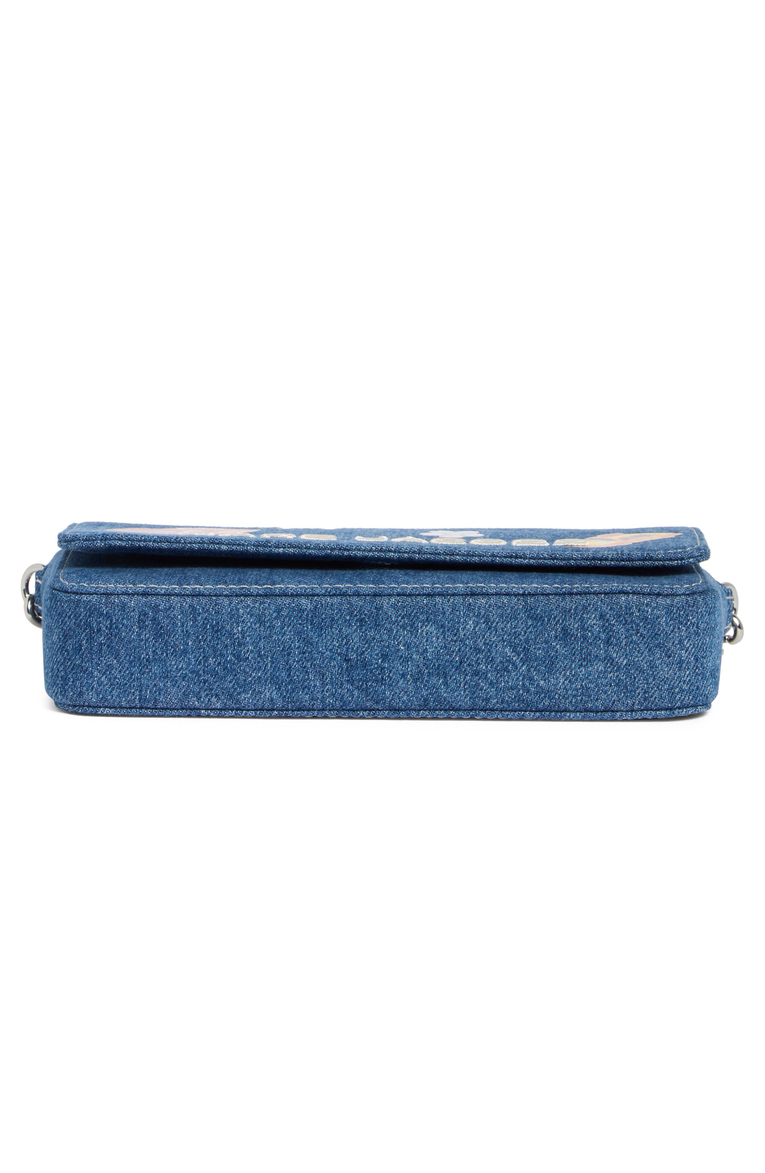 Denim Mini Crossbody Bag, Alternate, color, INDIGO MULTI