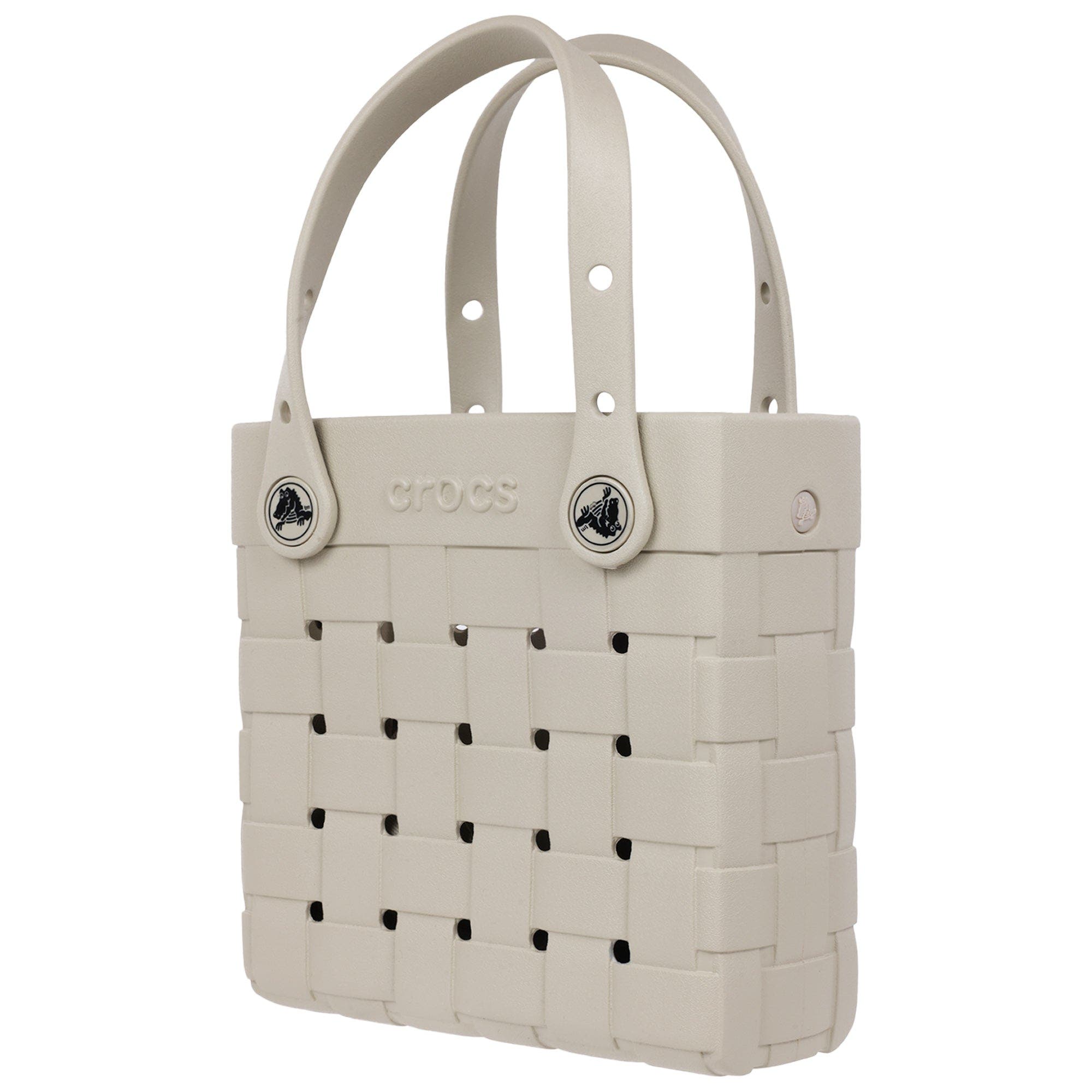 Small Woven Style Crossbody Tote with Top Handles and removeable crossbody strap, Alternate, color, NEW METEOR