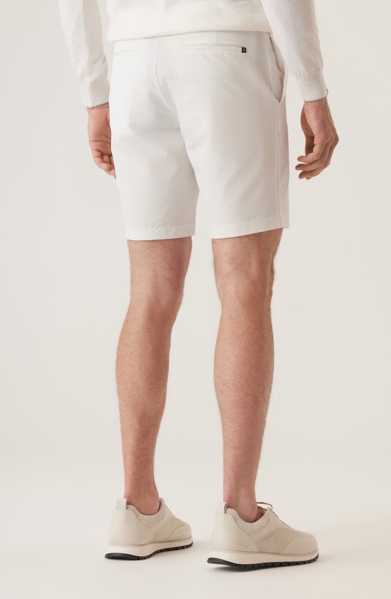 DEKE Oasis Satellite EME Seersucker Bermuda Shorts, Alternate, color, White